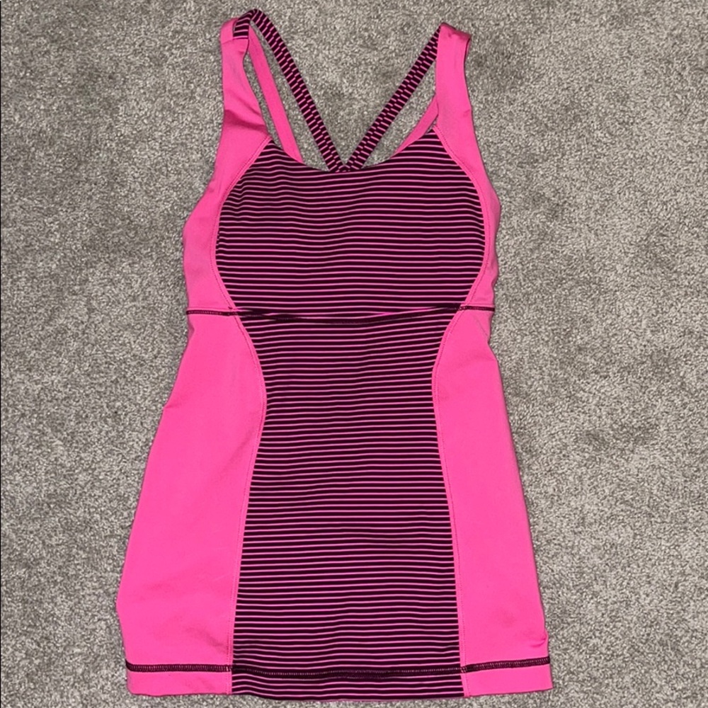 Lululemon top. I had just taken the tags off of it